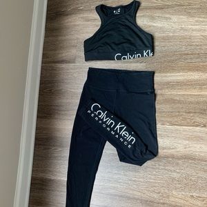 Calvin Klein performance sports bra & legging set